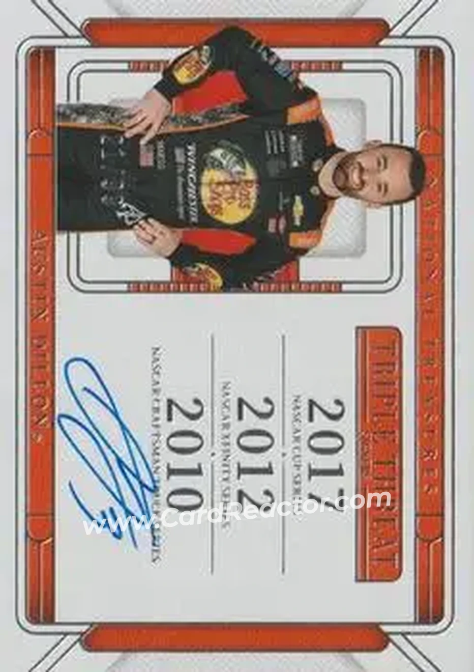 2025 Panini National Treasures - Triple Threat Signers #TTS-ADN - Austin Dillon - Richard Childress Racing - Front
