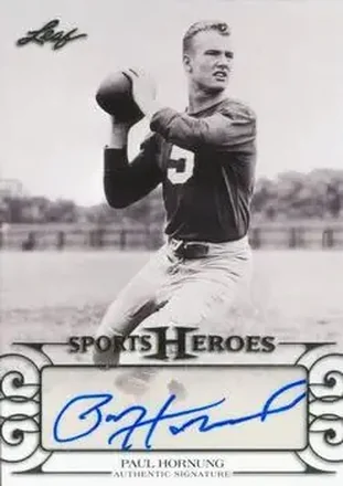 2016 Leaf Sports Heroes #BA-PH1 - Paul Hornung - Green Bay Packers