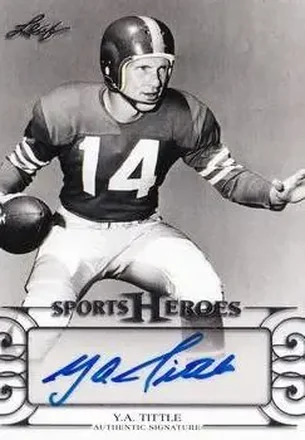 2016 Leaf Sports Heroes #BA-YAT - Y.A. Tittle