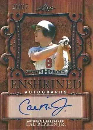 2016 Leaf Sports Heroes - Enshrined Autographs #EA-CRJ - Cal Ripken