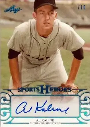 2016 Leaf Sports Heroes - Blue Spectrum #BA-AK1 - Al Kaline - Detroit Tigers