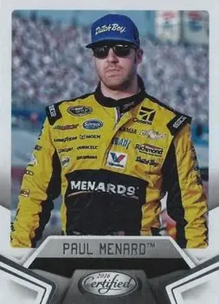 2016 Panini Certified #20 - Paul Menard - Richard Childress Racing