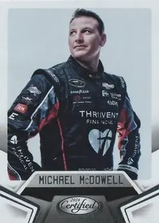 2016 Panini Certified #28 - Michael McDowell - Circle Sport - Leavine Family Racing