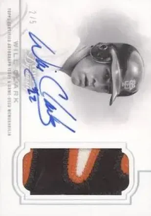 2020 Topps Dynasty - Dynasty Autographed Patch Silver #DAP-WC2 - Will Clark - San Francisco Giants