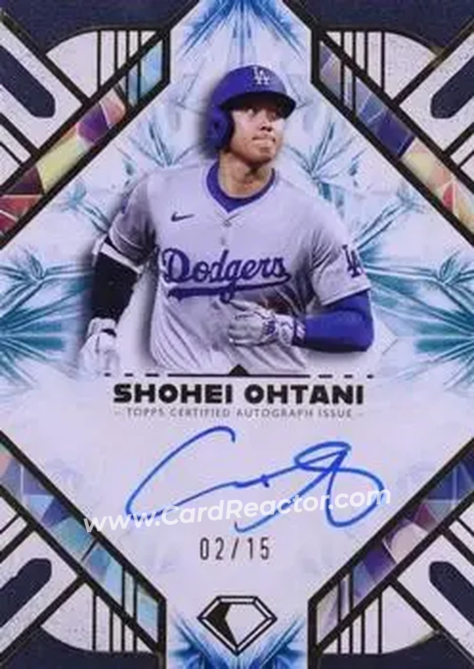 2025 Topps Diamond Icons - Base Autographs Blue #AC-SO - Shohei Ohtani - Los Angeles Dodgers - Front