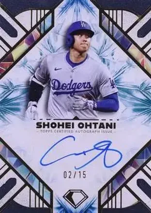 2025 Topps Diamond Icons - Base Autographs Blue #AC-SO - Shohei Ohtani - Los Angeles Dodgers