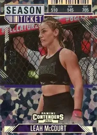 2025 Panini Contenders PFL - Cracked Ice Ticket #72 - Leah McCourt