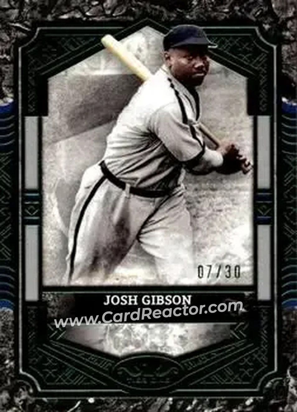 2025 Topps Tier One - Green Foil #19 - Josh Gibson - Homestead Grays - Front