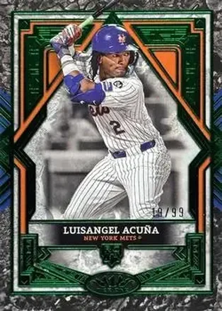 2025 Topps Tier One - Green Foil #92 - Luisangel Acuña - New York Mets