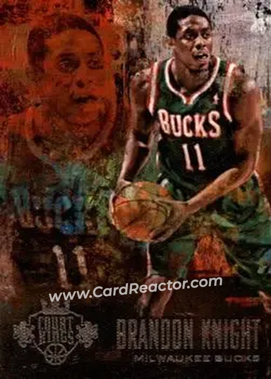 2013-14 Panini Court Kings #8 - Brandon Knight - Milwaukee Bucks - Front