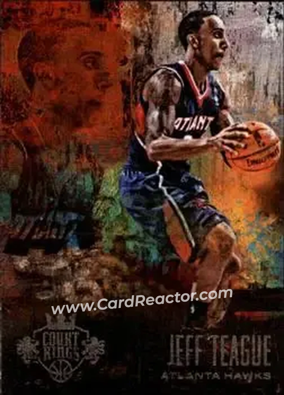 2013-14 Panini Court Kings #14 - Jeff Teague - Atlanta Hawks - Front