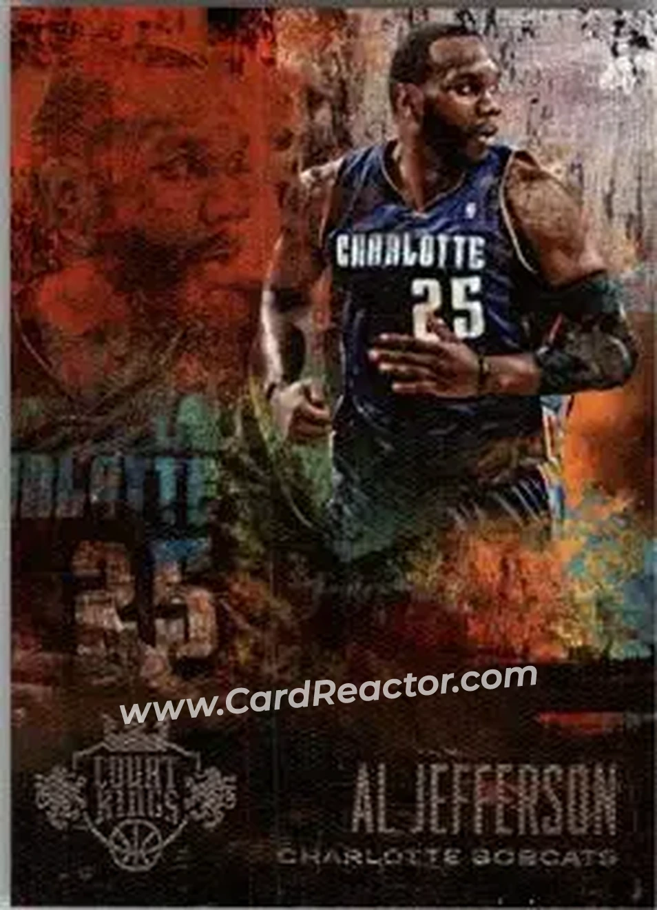 2013-14 Panini Court Kings #15 - Al Jefferson - Charlotte Bobcats - Front