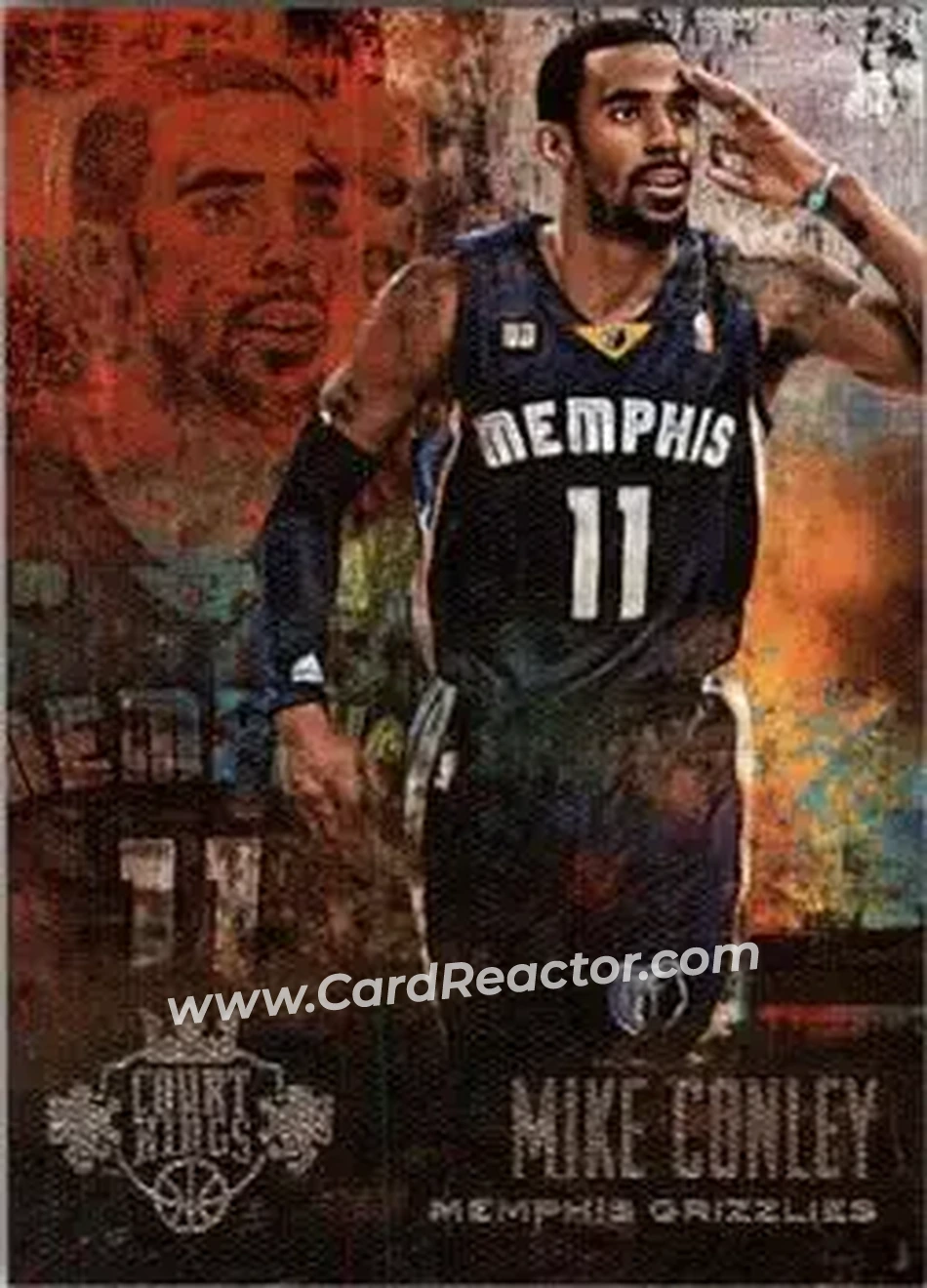 2013-14 Panini Court Kings #17 - Mike Conley - Memphis Grizzlies - Front 2013-14 Panini Court Kings #17 - Mike Conley - Memphis Grizzlies - Front