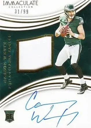 2016 Panini Immaculate Collection #102 - Carson Wentz - Philadelphia Eagles