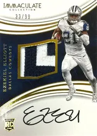 2016 Panini Immaculate Collection #111 - Ezekiel Elliott - Dallas Cowboys