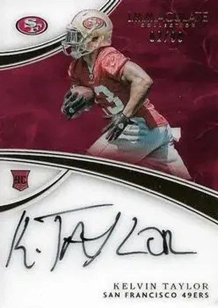 2016 Panini Immaculate Collection #149 - Kelvin Taylor - San Francisco 49ers