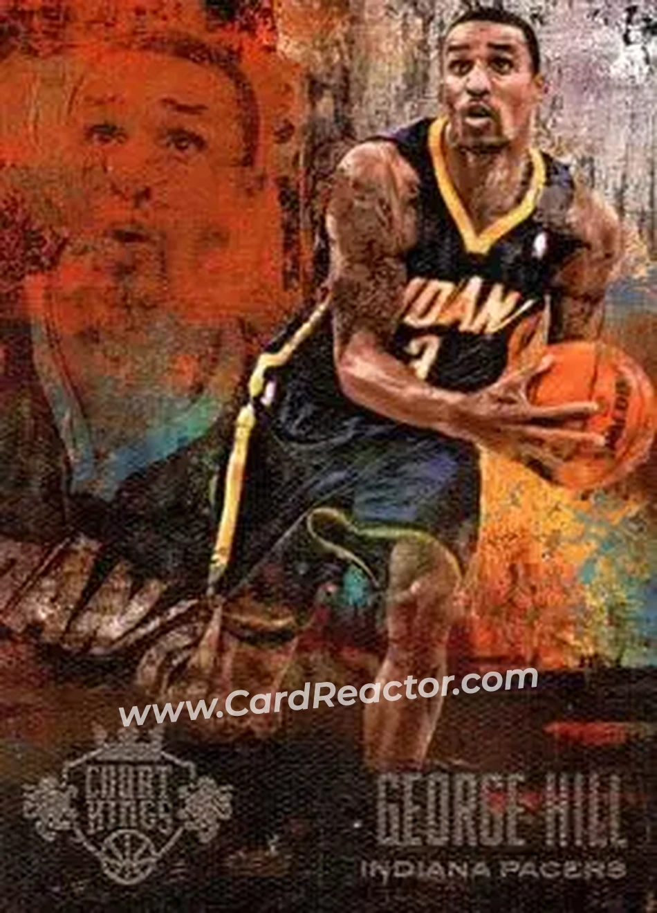 2013-14 Panini Court Kings #26 - George Hill - Indiana Pacers - Front