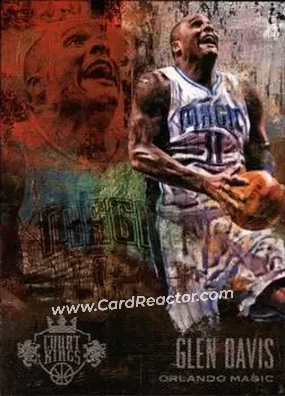 2013-14 Panini Court Kings #34 - Glen Davis - Orlando Magic - Front 2013-14 Panini Court Kings #34 - Glen Davis - Orlando Magic - Front