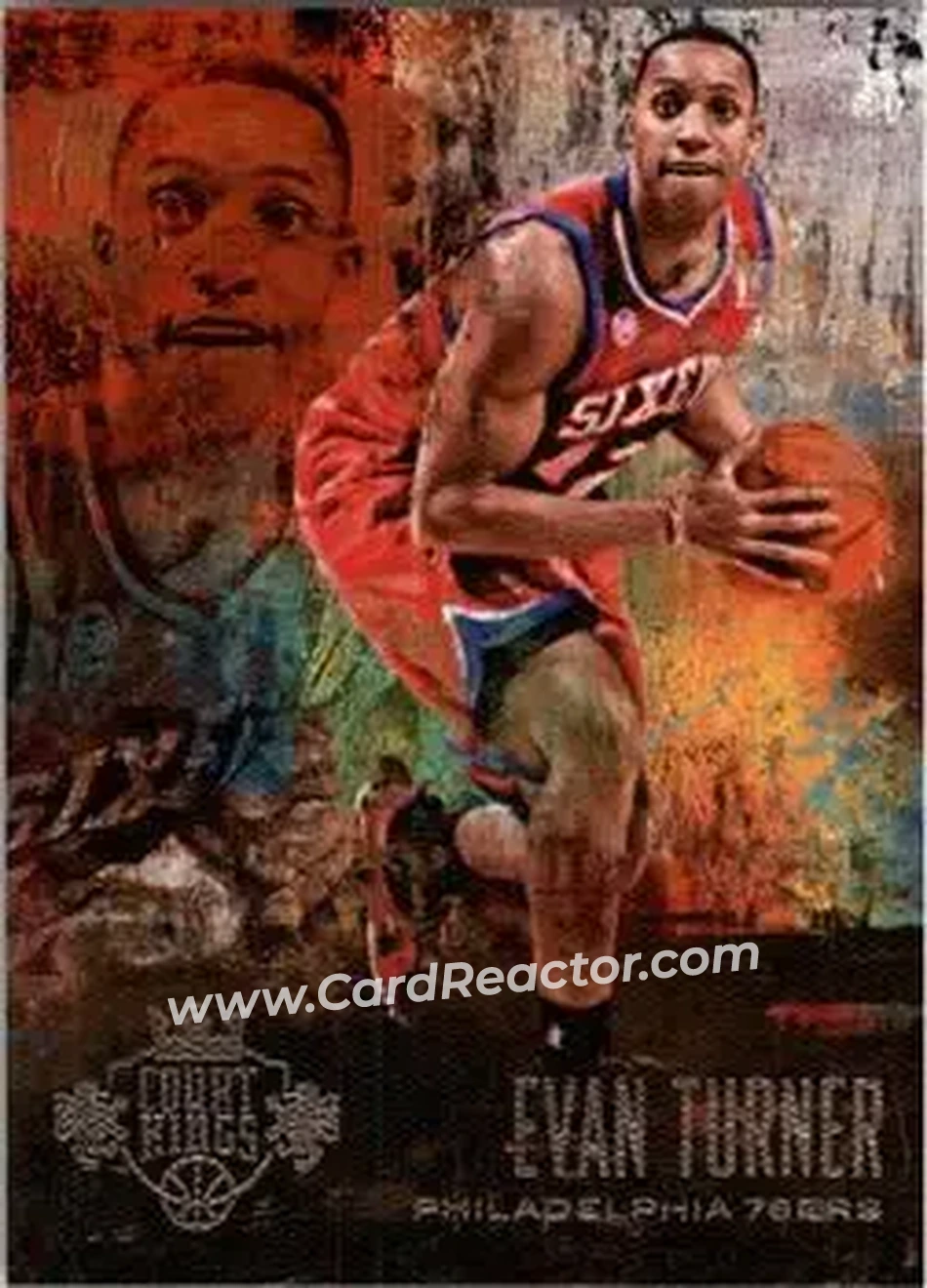 2013-14 Panini Court Kings #38 - Evan Turner - Philadelphia 76ers - Front