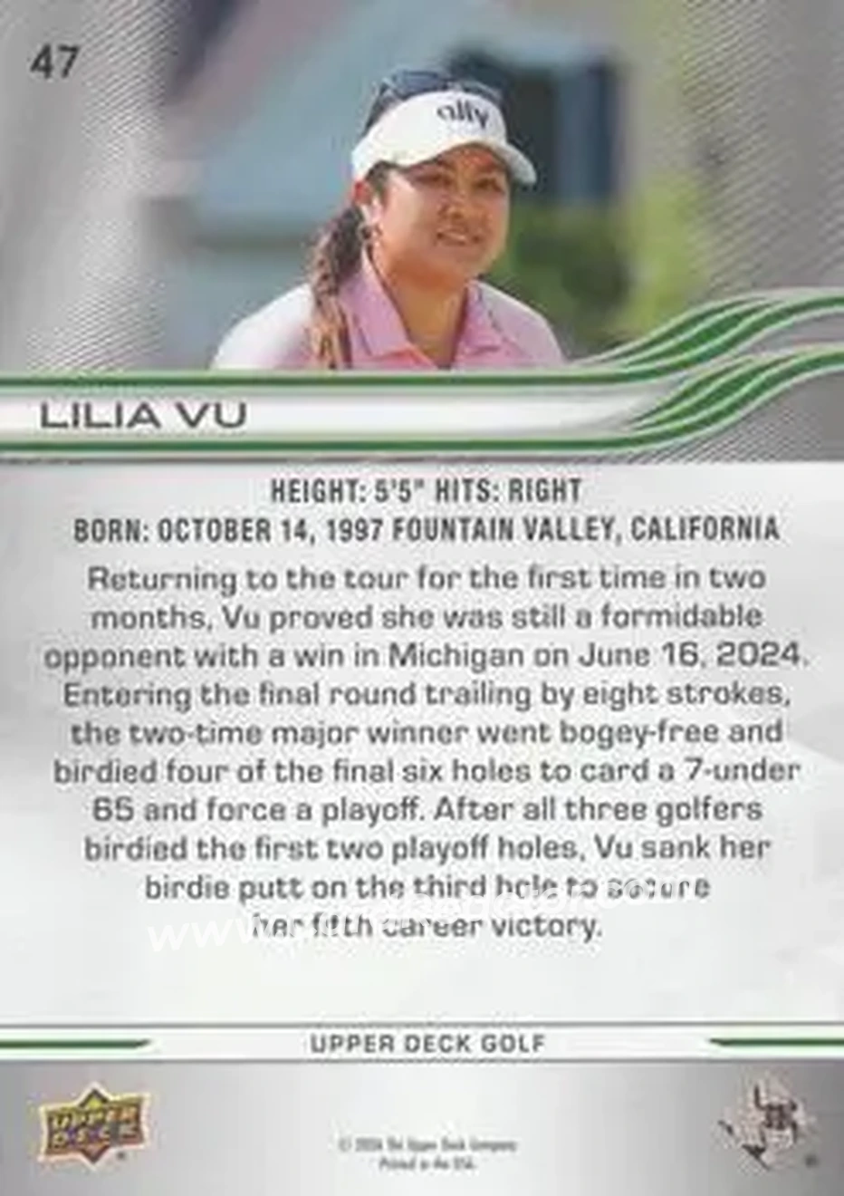 2026 Upper Deck #47 - Lilia Vu - Back