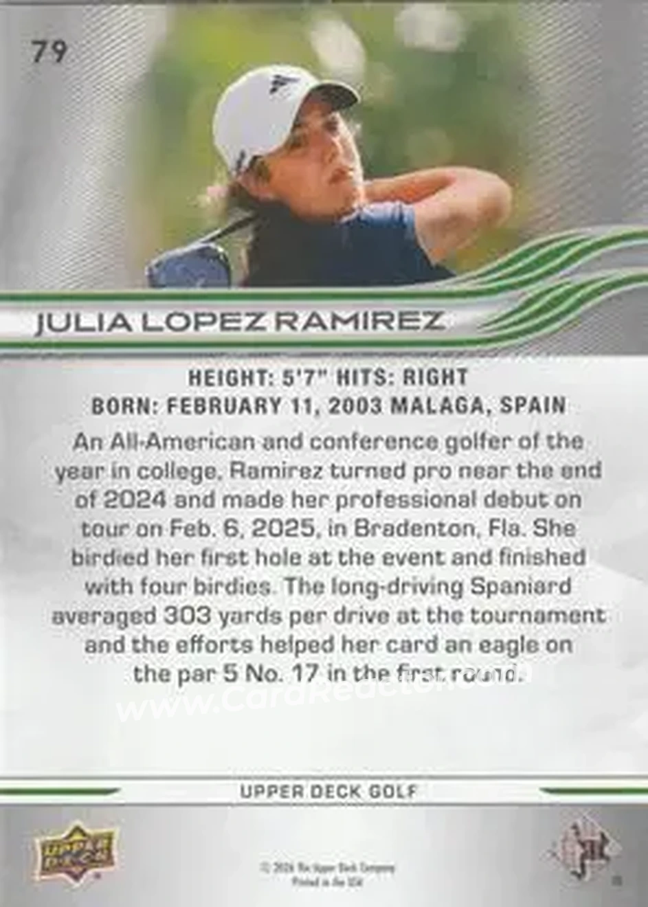 2026 Upper Deck #79 - Julia Lopez Ramirez - Back