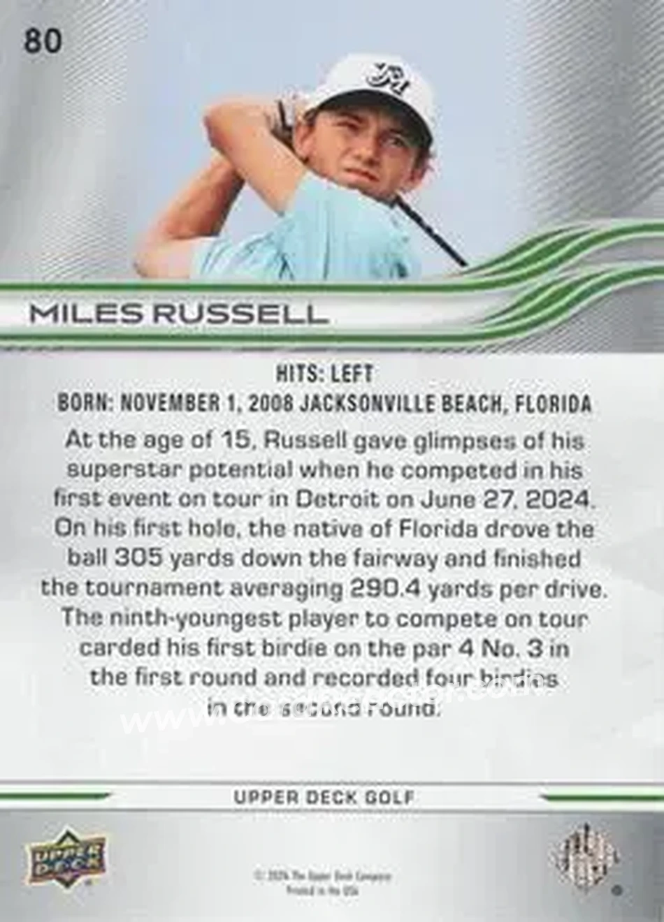 2026 Upper Deck #80 - Miles Russell - Back