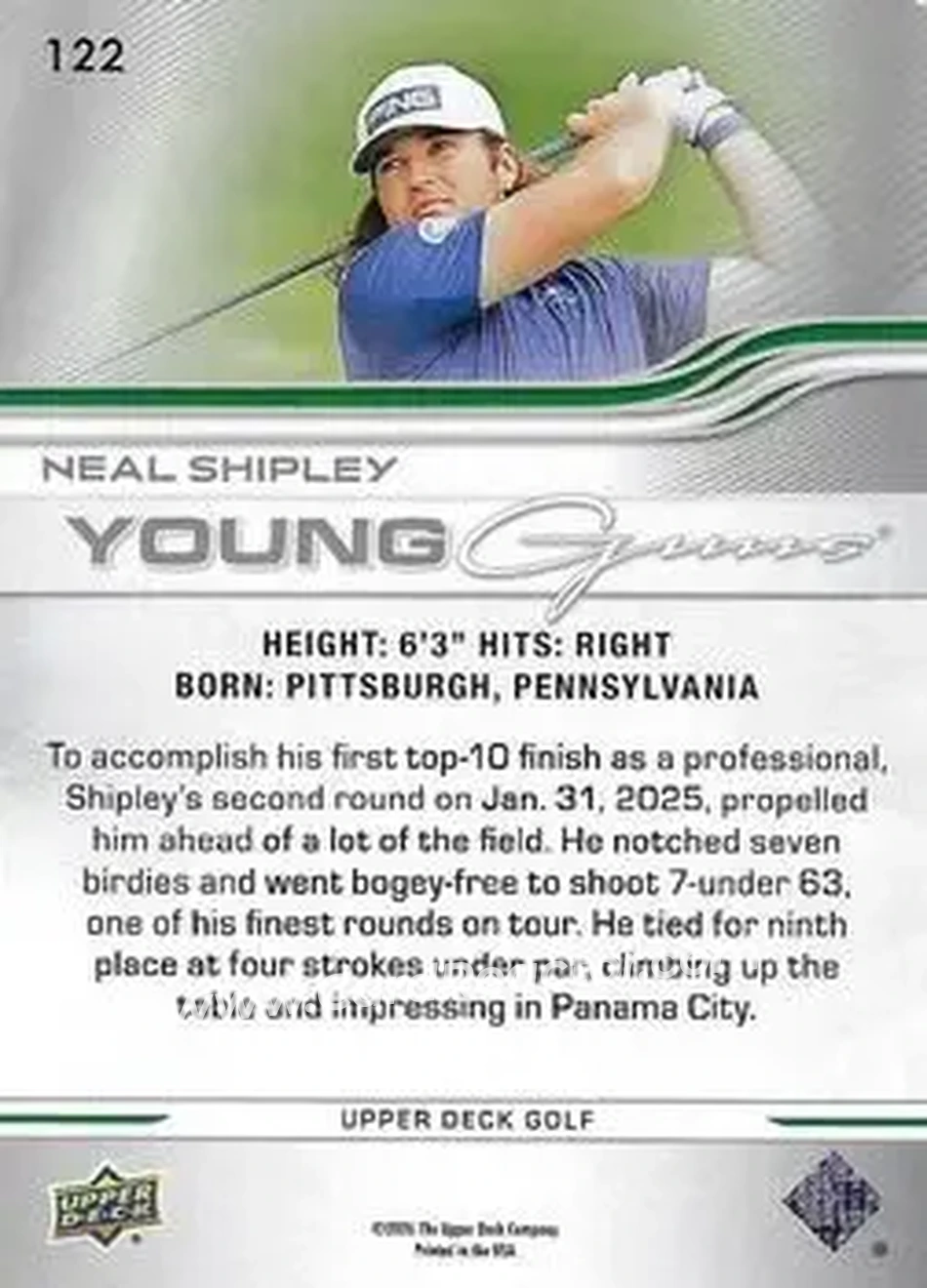 2026 Upper Deck #122 - Neal Shipley - Back