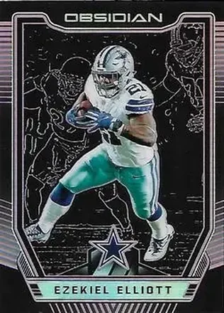 2018 Panini Obsidian - Electric Etch Purple #38 - Ezekiel Elliott - Dallas Cowboys