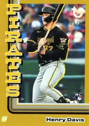 2024 Topps Brooklyn Collection - Gold #10 - Henry Davis - Pittsburgh Pirates