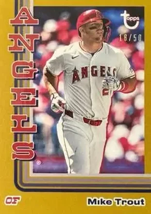 2024 Topps Brooklyn Collection - Gold #27 - Mike Trout - Los Angeles Angels