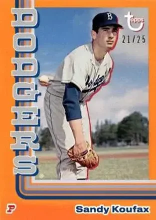 2024 Topps Brooklyn Collection - Orange #2 - Sandy" Koufax - Brooklyn Dodgers