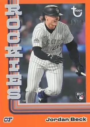 2024 Topps Brooklyn Collection - Orange #5 - Jordan Beck - Colorado Rockies