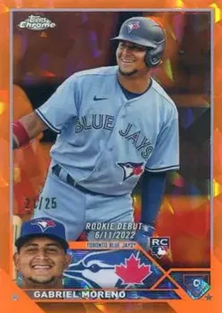 2023 Topps Chrome Update Sapphire Edition - Orange #USCS181 - Gabriel Moreno - Toronto Blue Jays