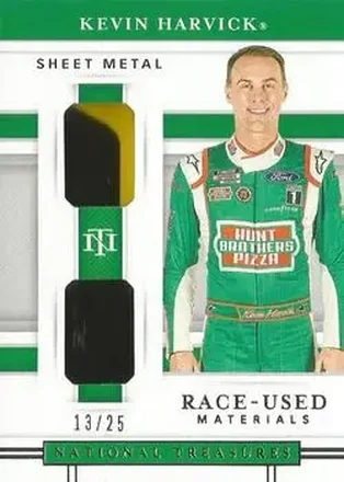 2020 Panini National Treasures - Dual Race Used Sheet Metal #DRU-KH - Kevin Harvick - Stewart-Haas Racing