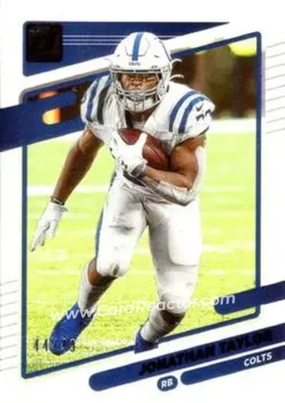 2021 Clearly Donruss - Red #35 - Jonathan Taylor - Indianapolis Colts - Front