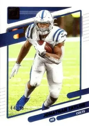 2021 Clearly Donruss - Red #35 - Jonathan Taylor - Indianapolis Colts