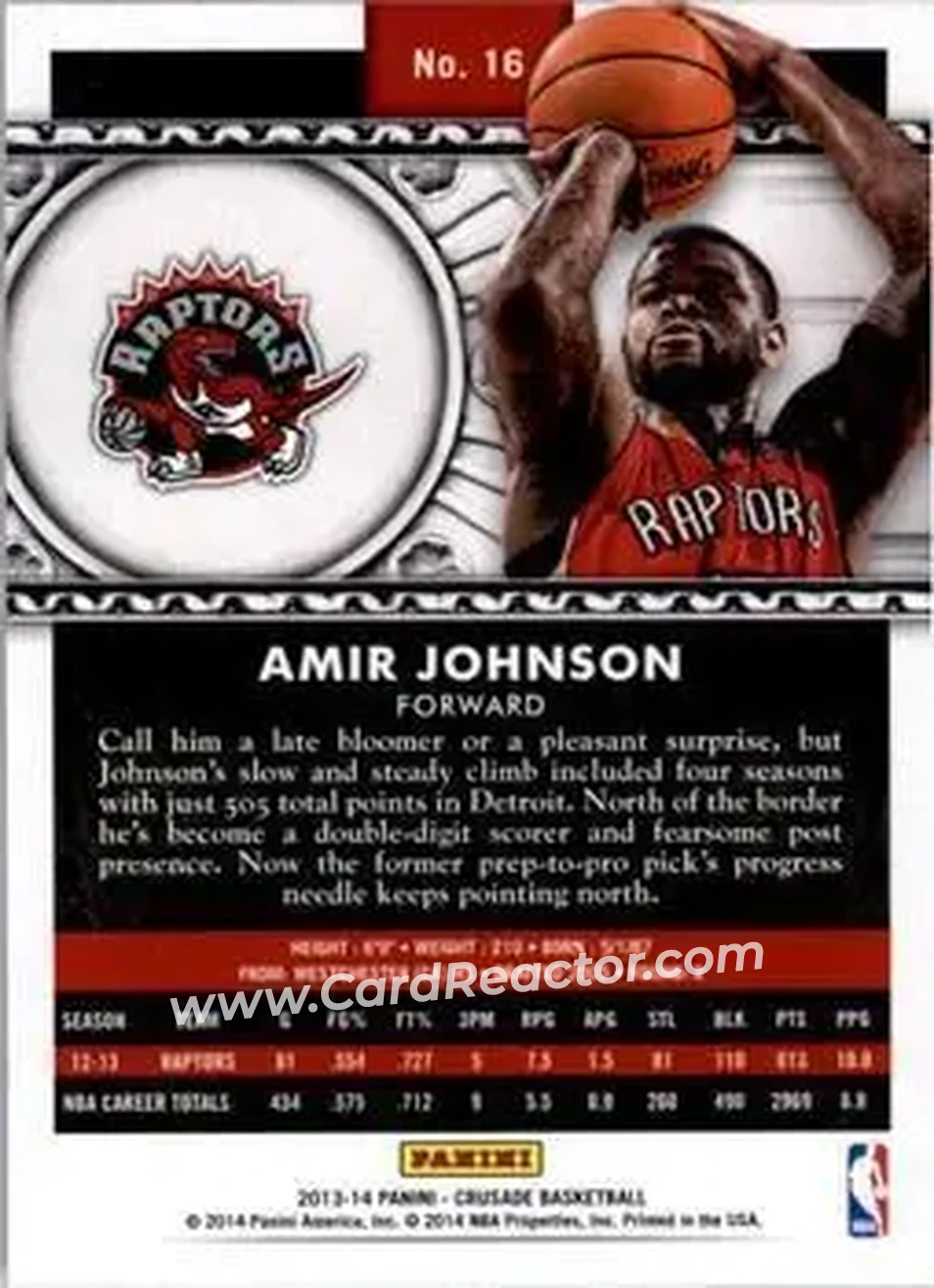 2013-14 Panini Crusade #14 - Jameer Nelson - Orlando Magic - Back 2013-14 Panini Crusade #14 - Jameer Nelson - Orlando Magic - Back