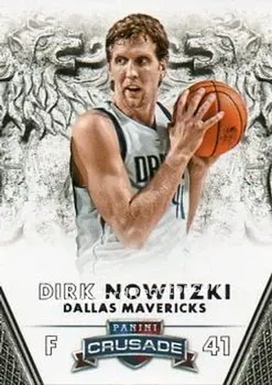 2013-14 Panini Crusade #15 - Dirk Nowitzki - Dallas Mavericks - Front 2013-14 Panini Crusade #15 - Dirk Nowitzki - Dallas Mavericks - Front