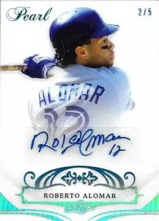 2018-19 Leaf Pearl - Autographs Platinum #AU-RA1 - Roberto Alomar