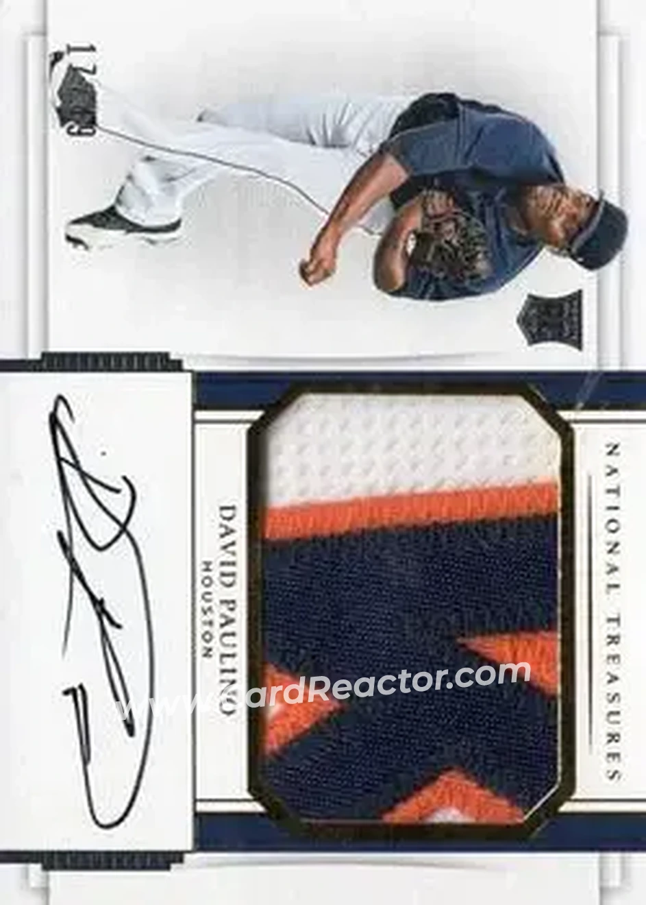 2017 Panini National Treasures - Gold #163 - David Paulino - Houston Astros - Front