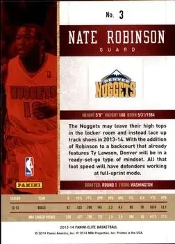 Back of Nate Robinson