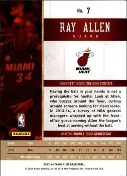 Back of Ray Allen