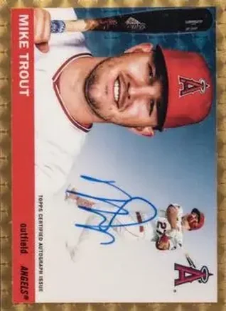 2020 Topps Transcendent Collection - 1955 Topps Autograph Superfractor #55S-MT - Mike Trout - Los Angeles Angels