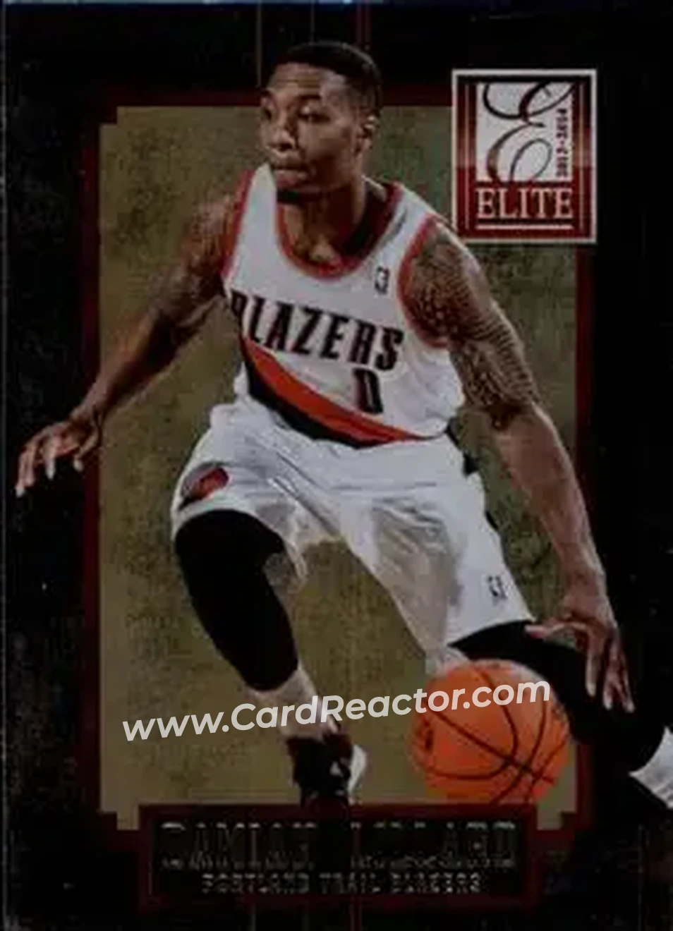 2013-14 Panini Elite #23 - Damian Lillard - Portland Trail Blazers - Front