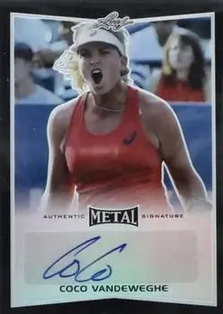 2016 Leaf Metal - Autographs Black #BA-CV1 - Coco Vandeweghe