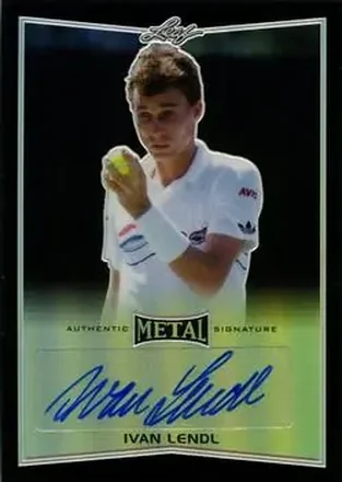 2016 Leaf Metal - Autographs Black #BA-IL1 - Ivan Lendl