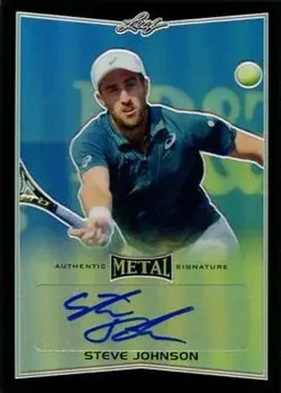 2016 Leaf Metal - Autographs Black #BA-SJ1 - Steve Johnson