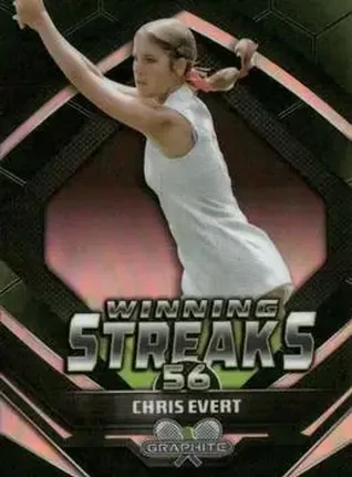 2024 Topps Graphite - Winning Streaks Refractor #WS-CE - Chris Evert