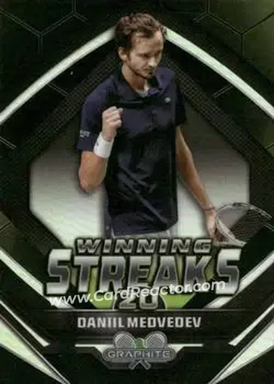 2024 Topps Graphite - Winning Streaks Refractor #WS-DM - Daniil Medvedev - Front 2024 Topps Graphite - Winning Streaks Refractor #WS-DM - Daniil Medvedev - Front