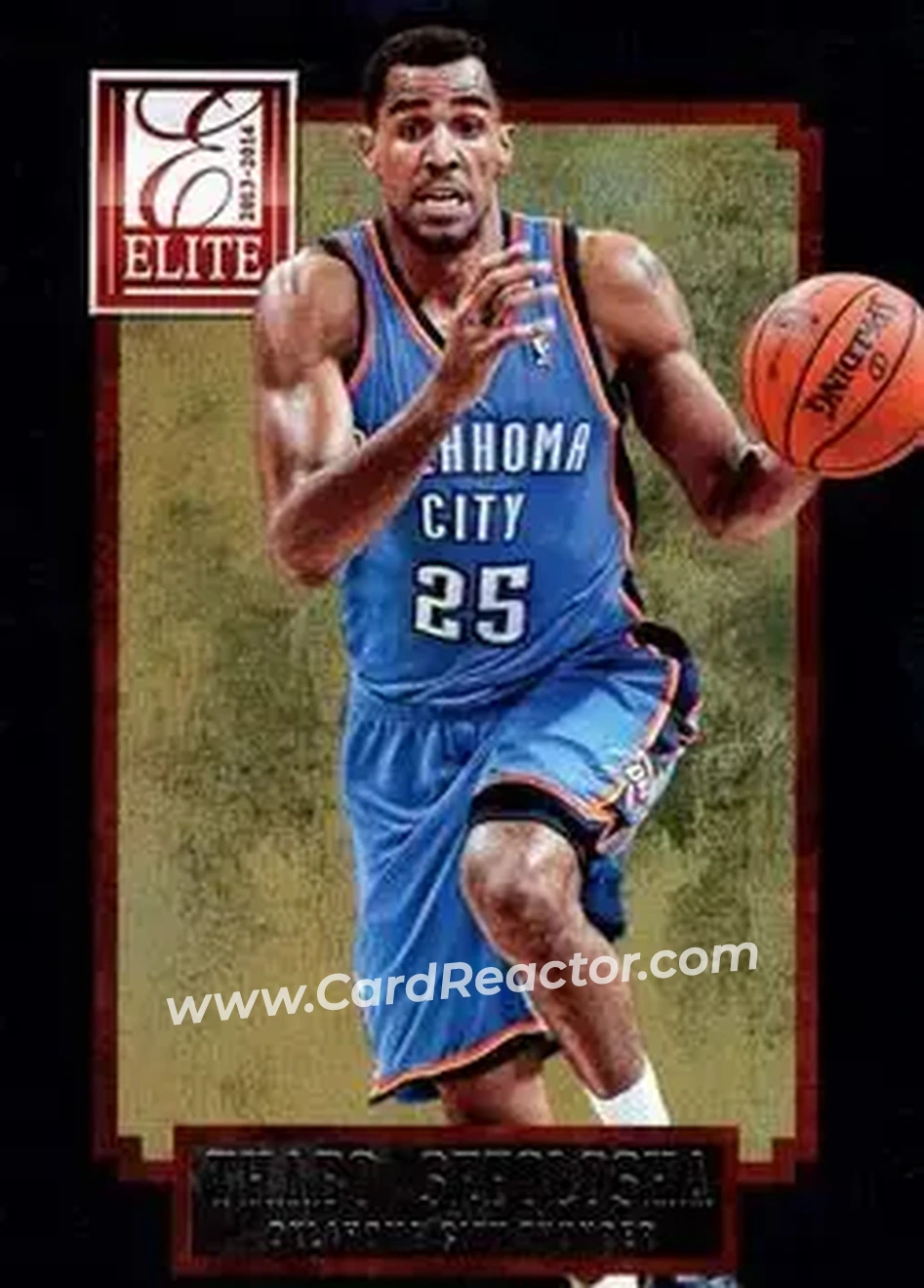 2013-14 Panini Elite #38 - Thabo Sefolosha - Oklahoma City Thunder - Front
